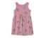 Rosa Kinder-Jerseykleid mit Zebra-Muster.