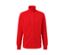Eine rotorange Funktionsjacke mit Reißverschluss.