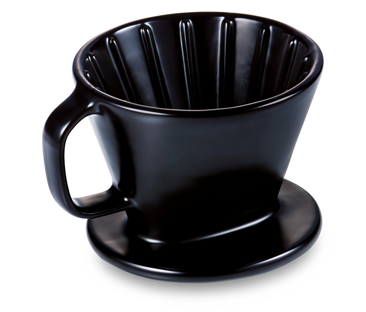 Schwarzer Kaffee Handfilter, Größe 101.