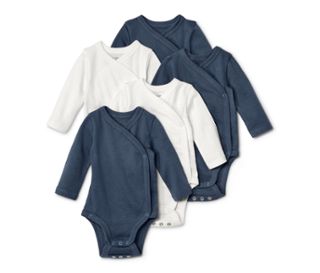 3x mittelblau, 2x weiss