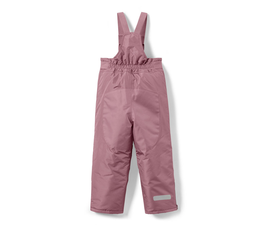 Rosa 2-teilige Schneekombi-Hose von hinten.