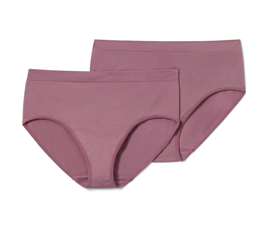 Zwei Seamless-Pantys in Mauve.