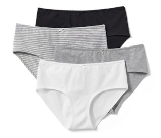 1x weiß, 1x schwarz, 1x grau meliert-weiß gestreift, 1x grau meliert