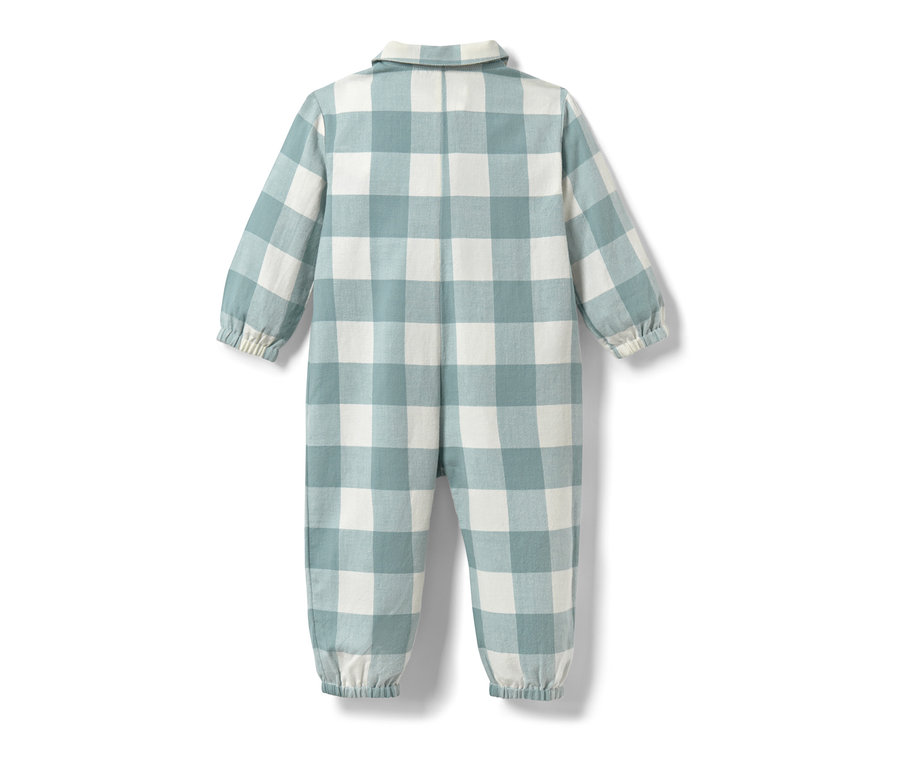 Baby-Flanell-Pyjama mit Karomuster.