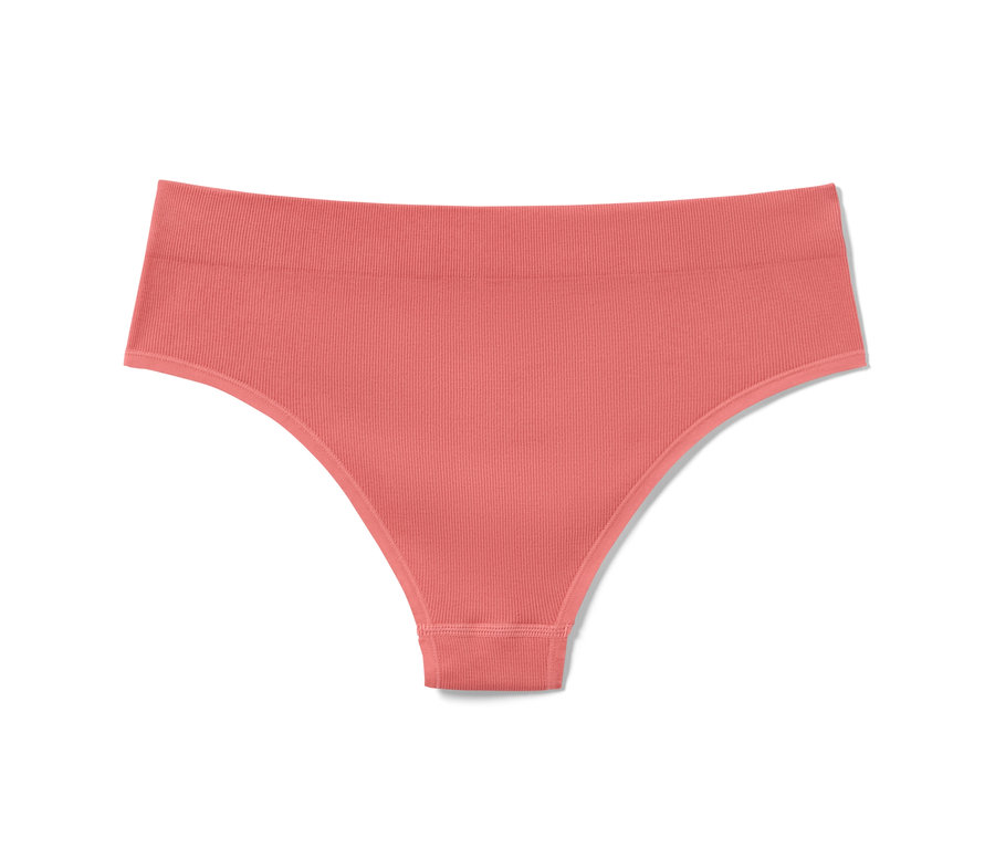 Ein korallfarbener 2 Seamless-Brazil Slip.