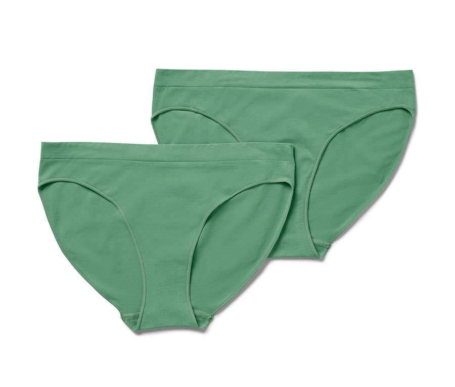 Zwei grüne Seamless-Slips.