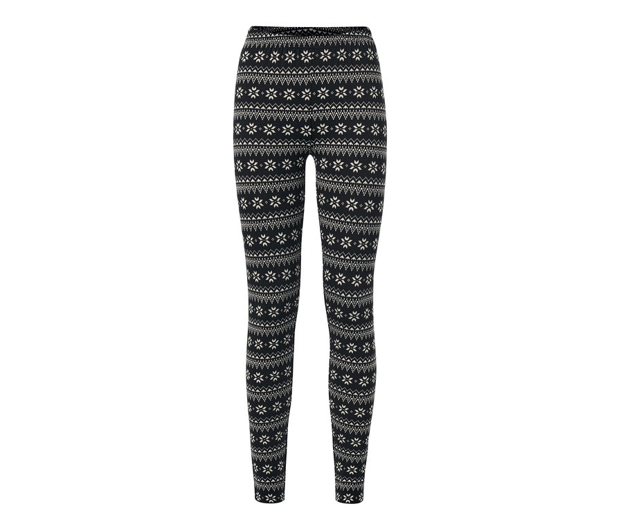 Schwarze Norweger-Leggings.