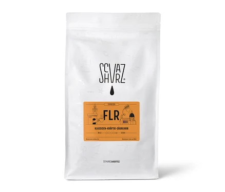 Eine Packung Schvarz - FLR Espresso - 1 kg Ganze Bohne.