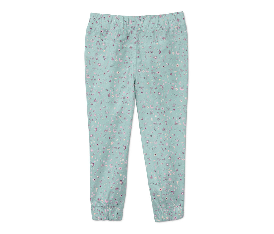 Eine Baumwoll-Schlupfhose mit Print auf weißem Hintergrund.