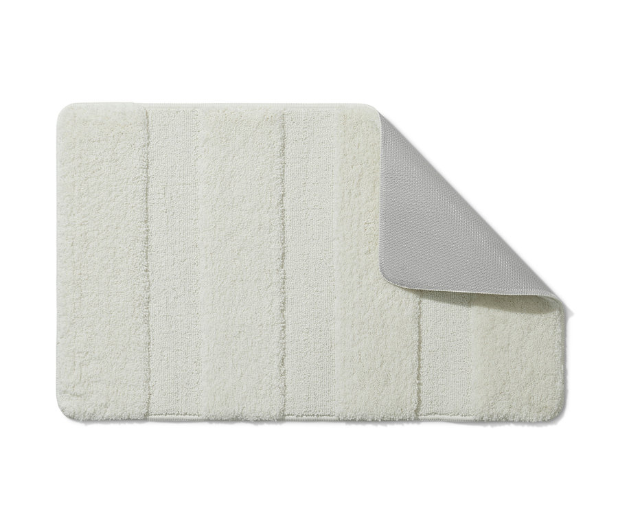 Weiße Wellness-Badematte, ca. 50 x 80 cm.