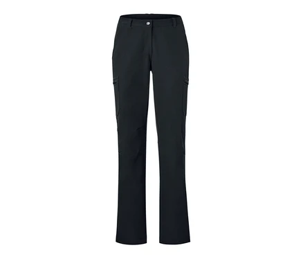 Schwarze Cargo-Softshellhose.