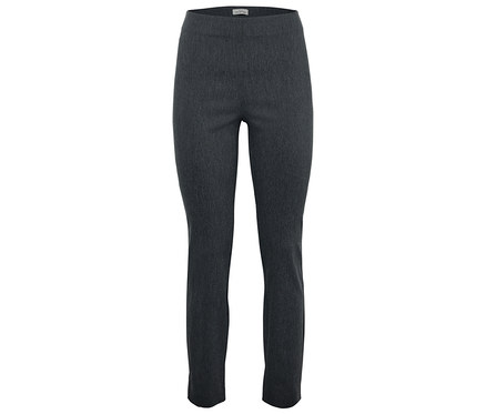 Graue Leggings auf weißem Hintergrund.