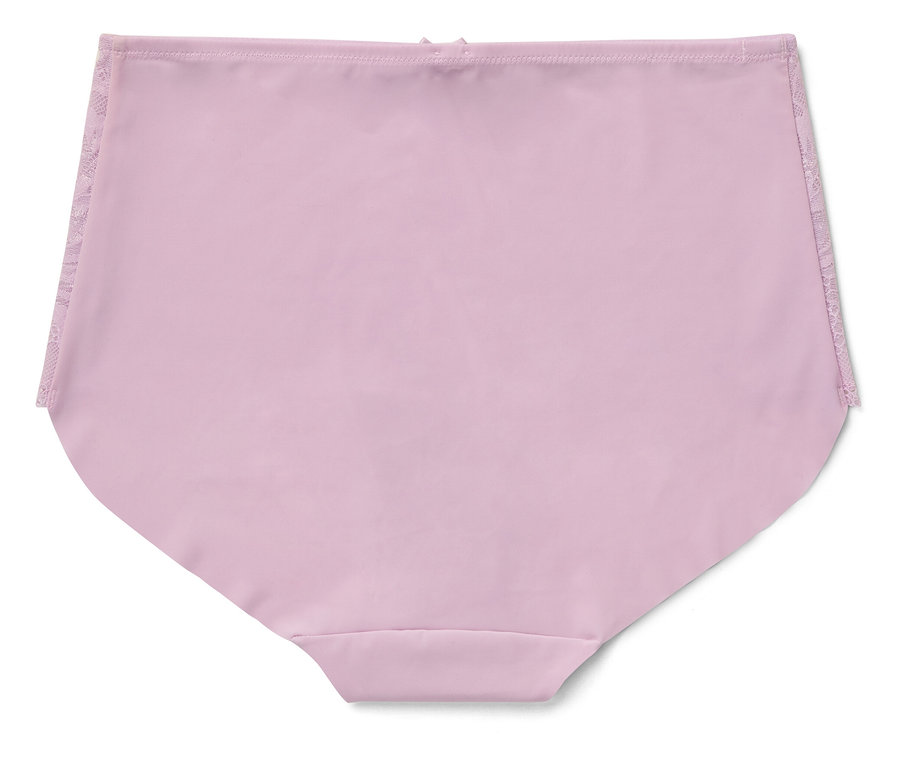 Helllila Damenslip mit Spitze an den Seiten.