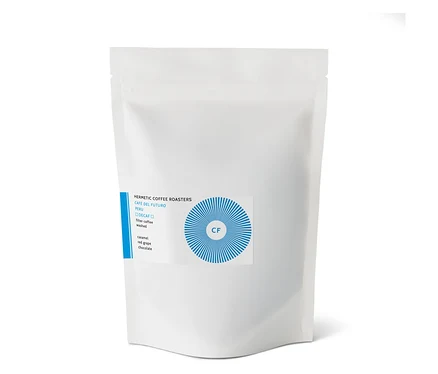 Weiße Packung Hermetic - Café del Futuro Filterkaffee, entkoffeiniert - 250 g Ganze Bohne.