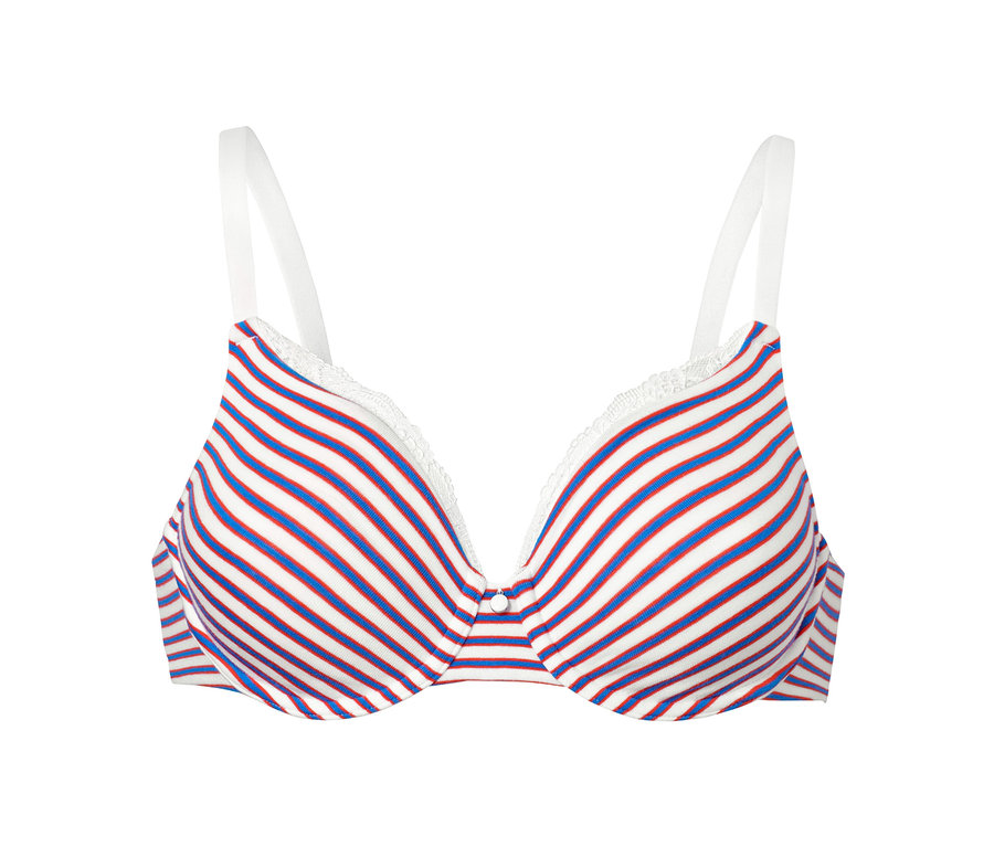 Gestreifter Bügel-BH.