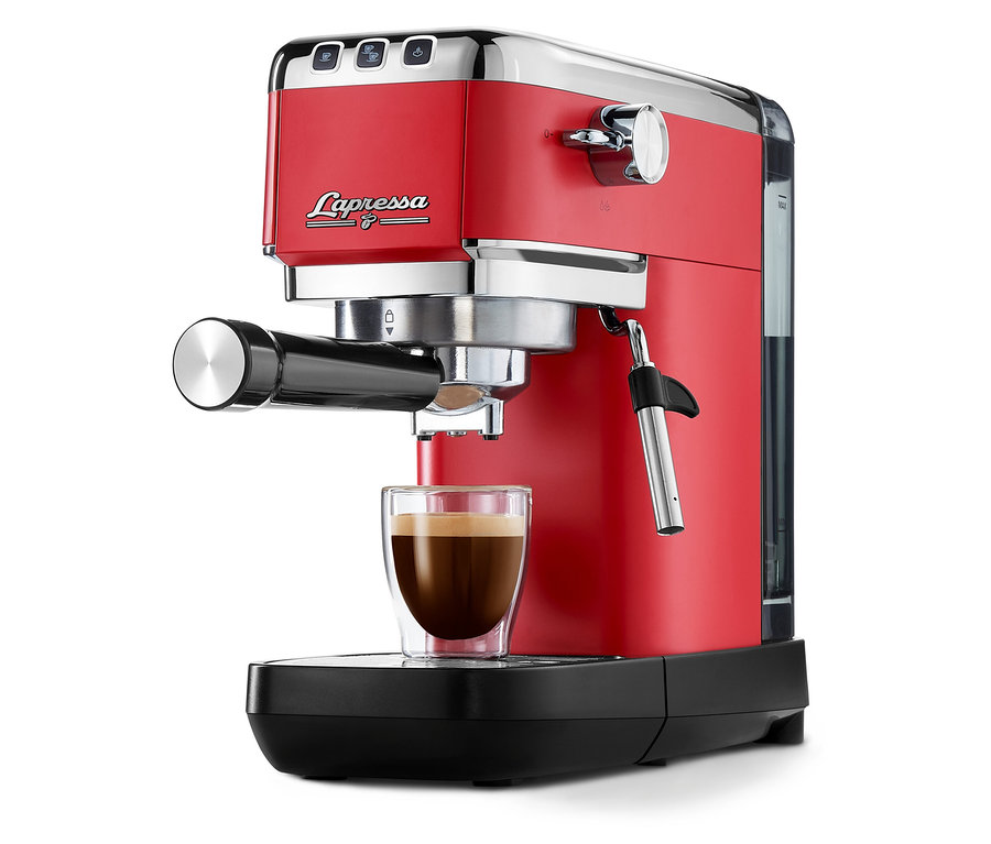 »Lapressa« Siebträgermaschine, rot