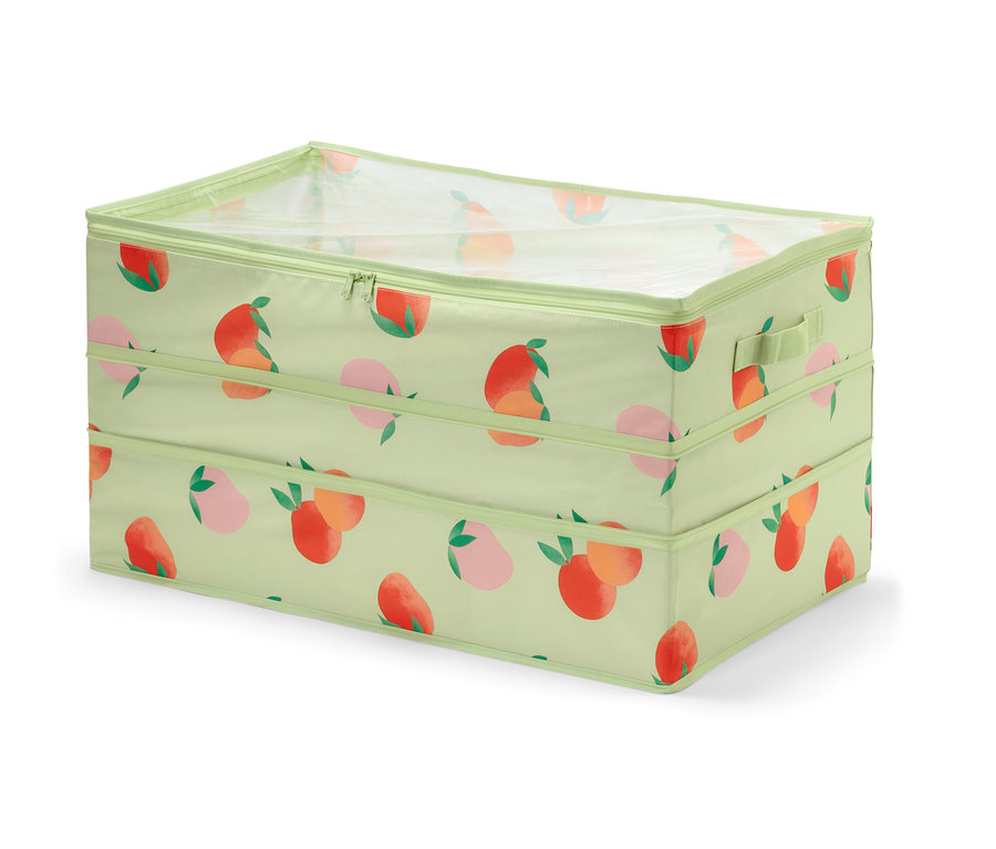 Jumbo-Aufbewahrungstasche mit Obstmuster.