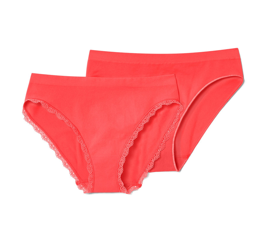 Zwei rote Seamless-Slips.