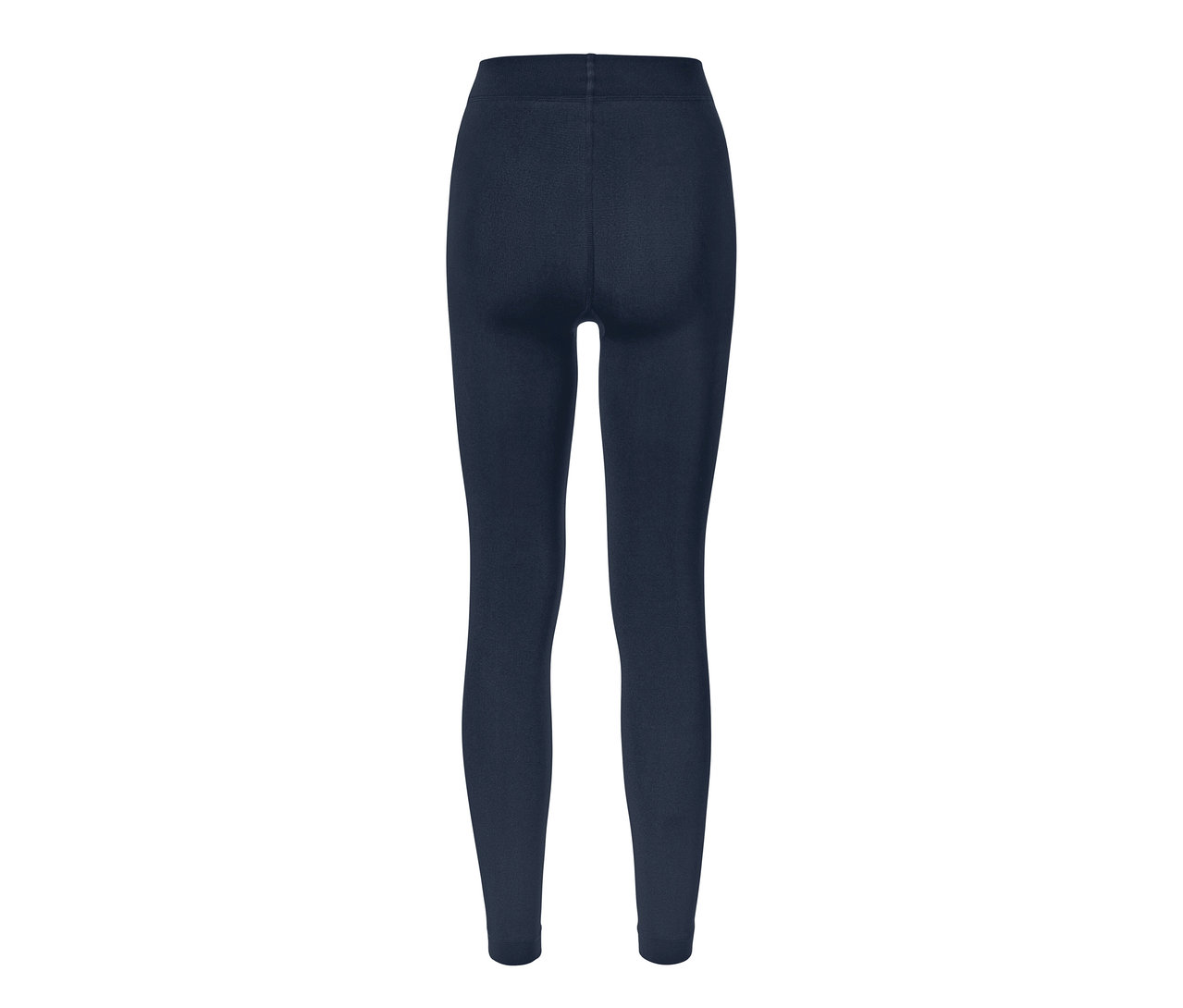 Dunkelblaue Thermoleggings von hinten.