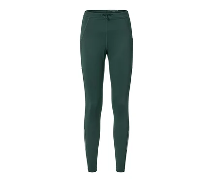 Dunkelgrüne Thermo-Lauftight.