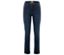 Blaue Jeans auf weißem Hintergrund.