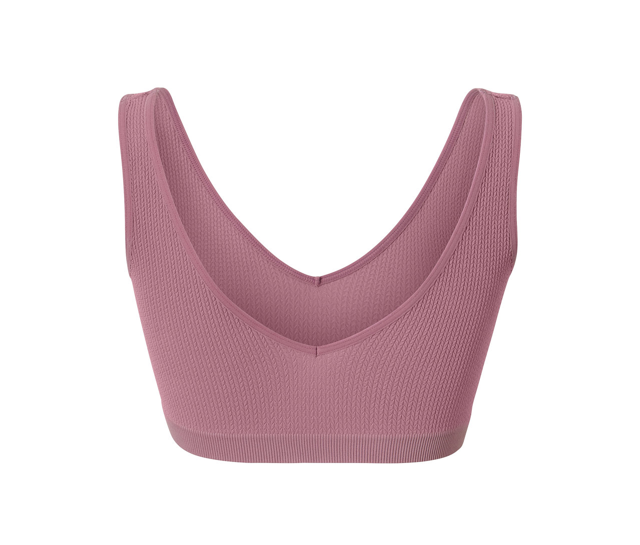Detailansicht eines Seamless-Bustiers mit Struktur.