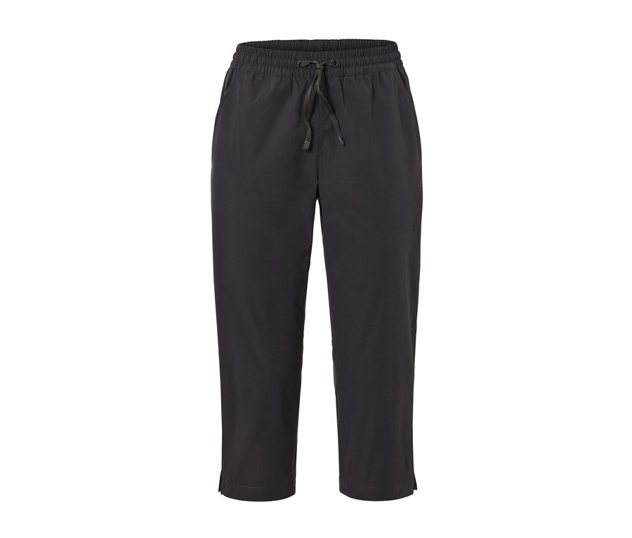 Schwarze Softshell-Funktionscapri.