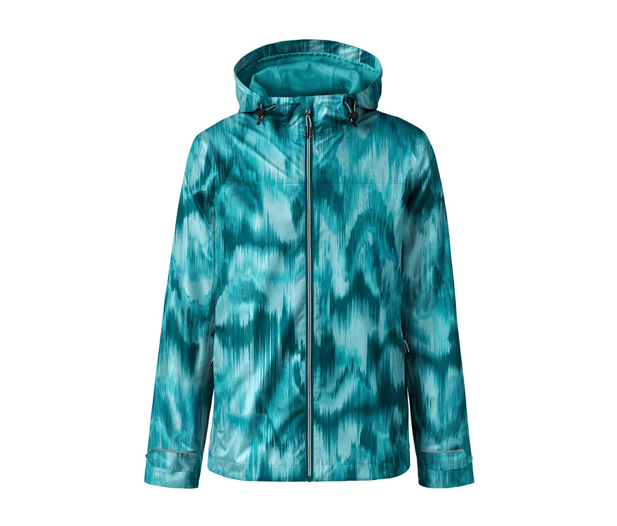 Regenjacke mit Alloverprint.
