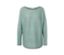 Salbeigrüne Feinstrickpullover.