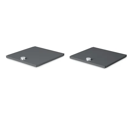 Zwei graue Türenergänzungs-Sets Metall »CN3«.