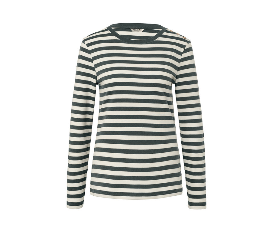 Gestreiftes Langarmshirt.