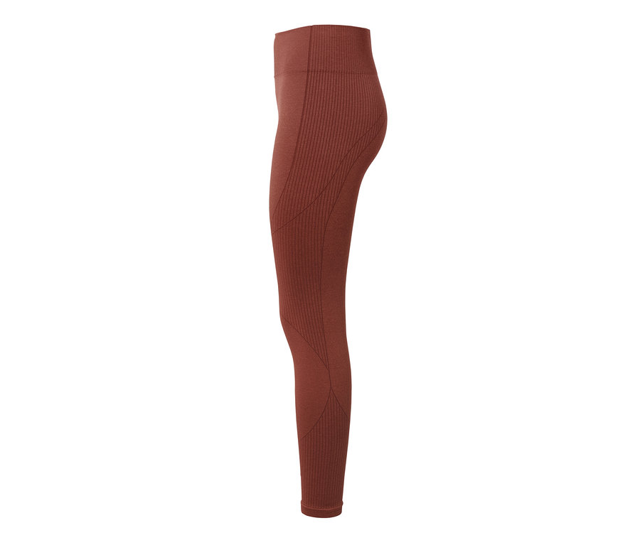 Braune 7/8-Seamless-Funktions-Sporttight.