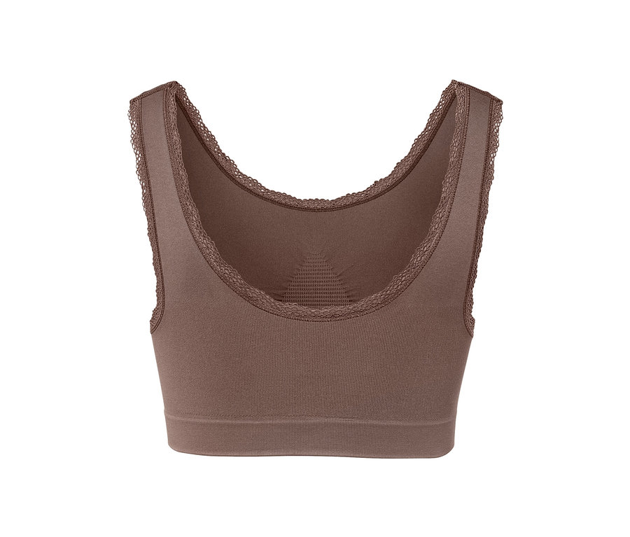 Ein Seamless-Bustier in Nougat.