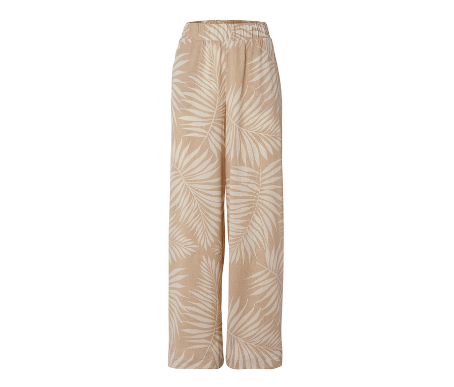 Strukturierte Palazzohose mit Alloverprint.
