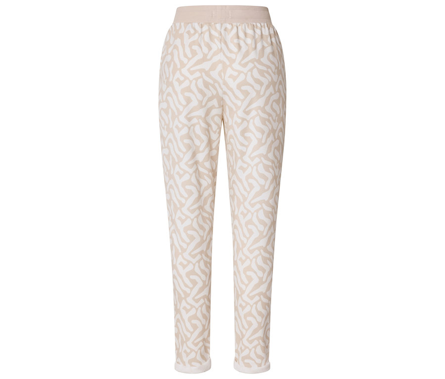 Beige Hose mit abstraktem Muster