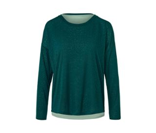 Shirt smaragdgrün. Top salbeigrün