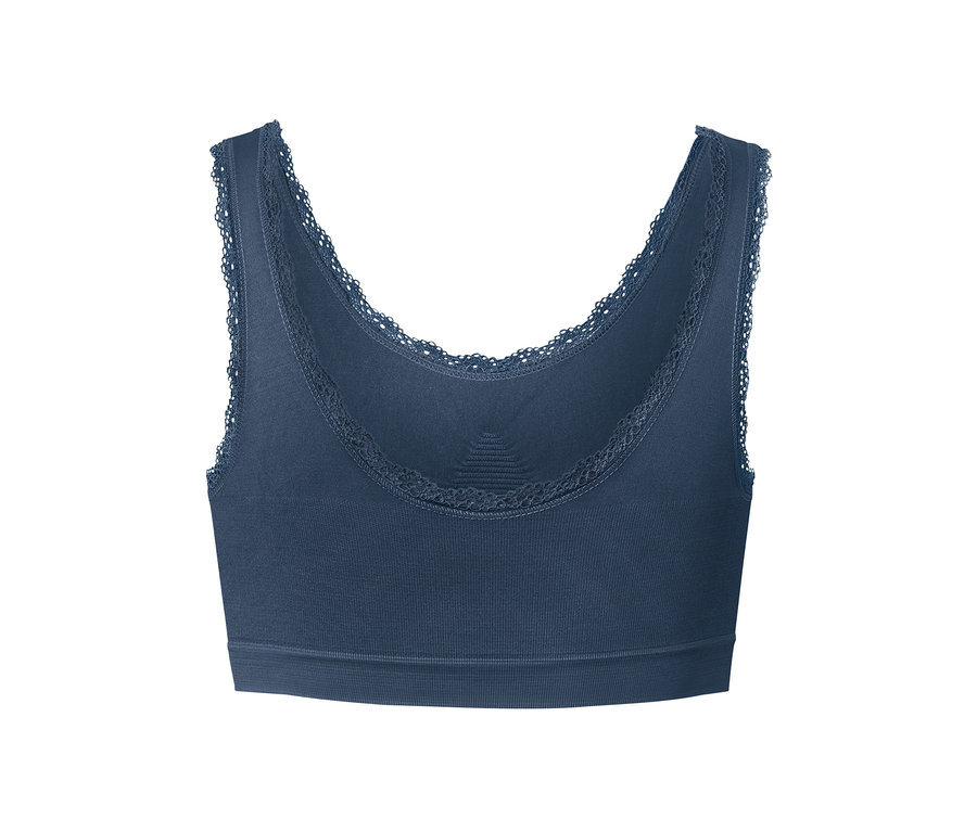 Blaues Seamless-Bustier.