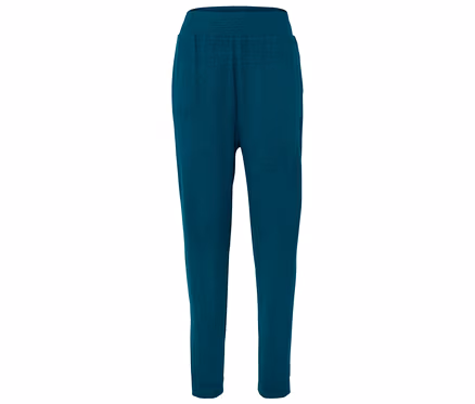 Türkisblaue Jogginghose mit elastischem Bund.