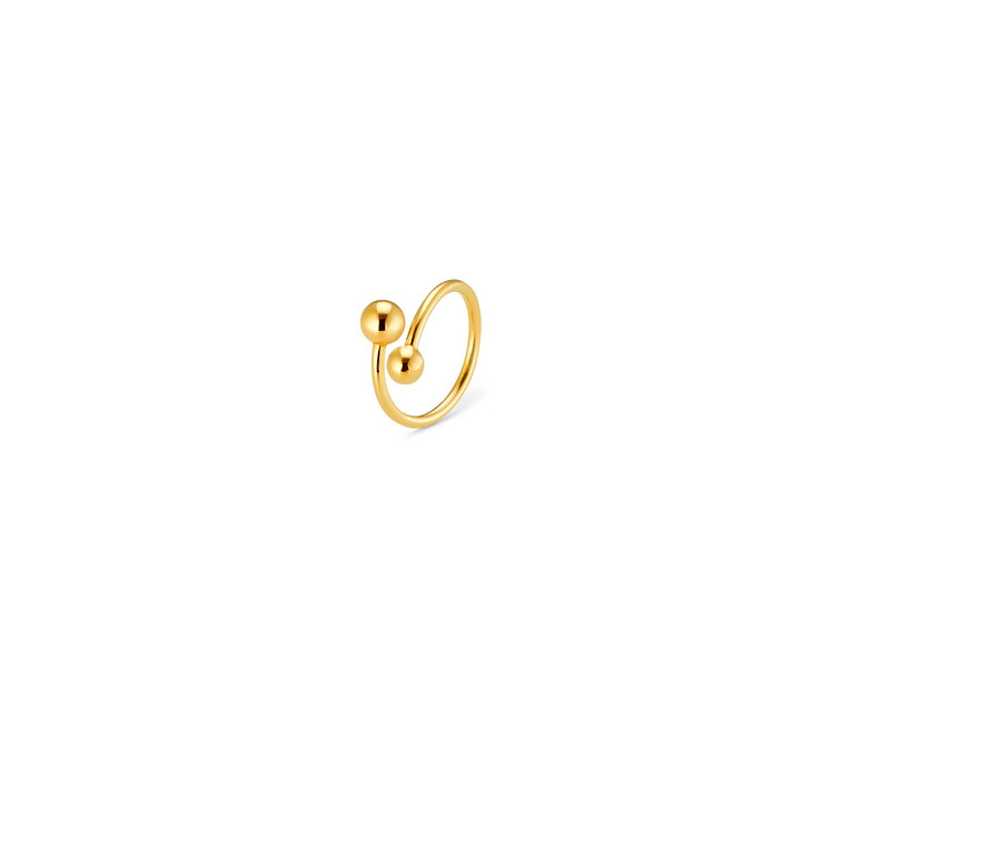 Detailansicht von Goldring, Ball.
