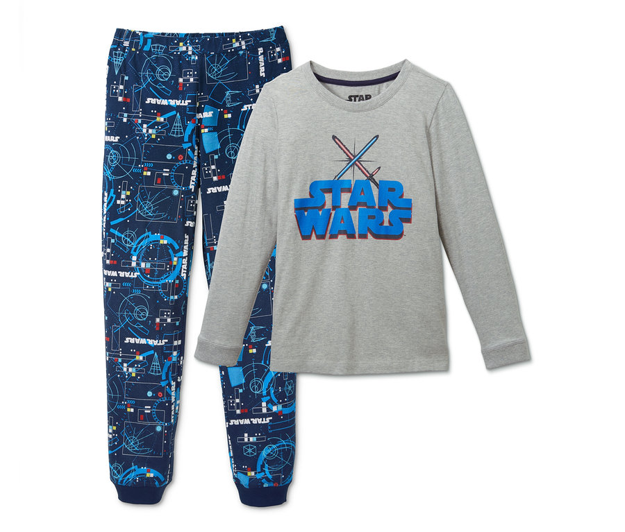 Star Wars Pyjama Set mit langärmligem Oberteil und Hose.