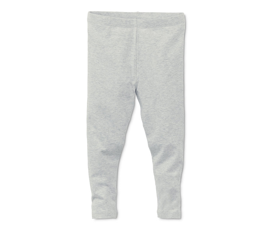 Graue 2 Leggings auf weißem Hintergrund.