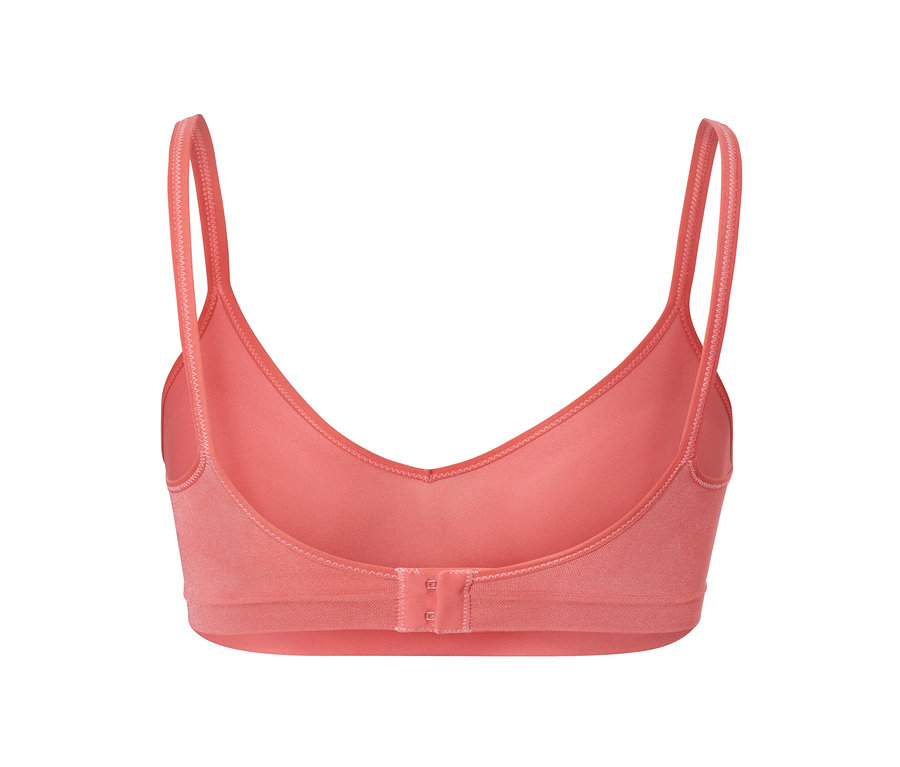 Rückansicht eines Seamless-Soft-BHs in Apricot.