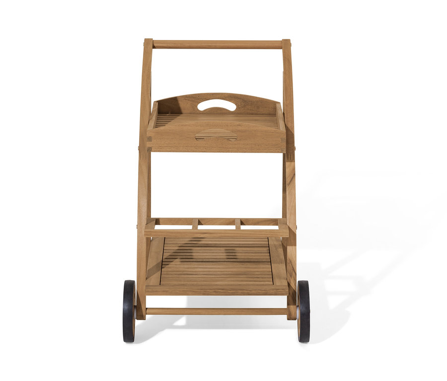 Barwagen mit abnehmbarem Tablett.