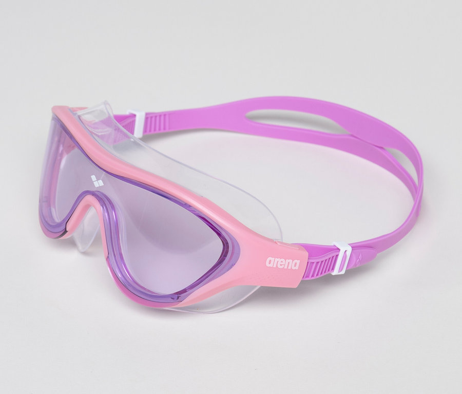 Rosa arena Junior Kinder-Schwimmbrille The One Mask auf weißem Hintergrund.