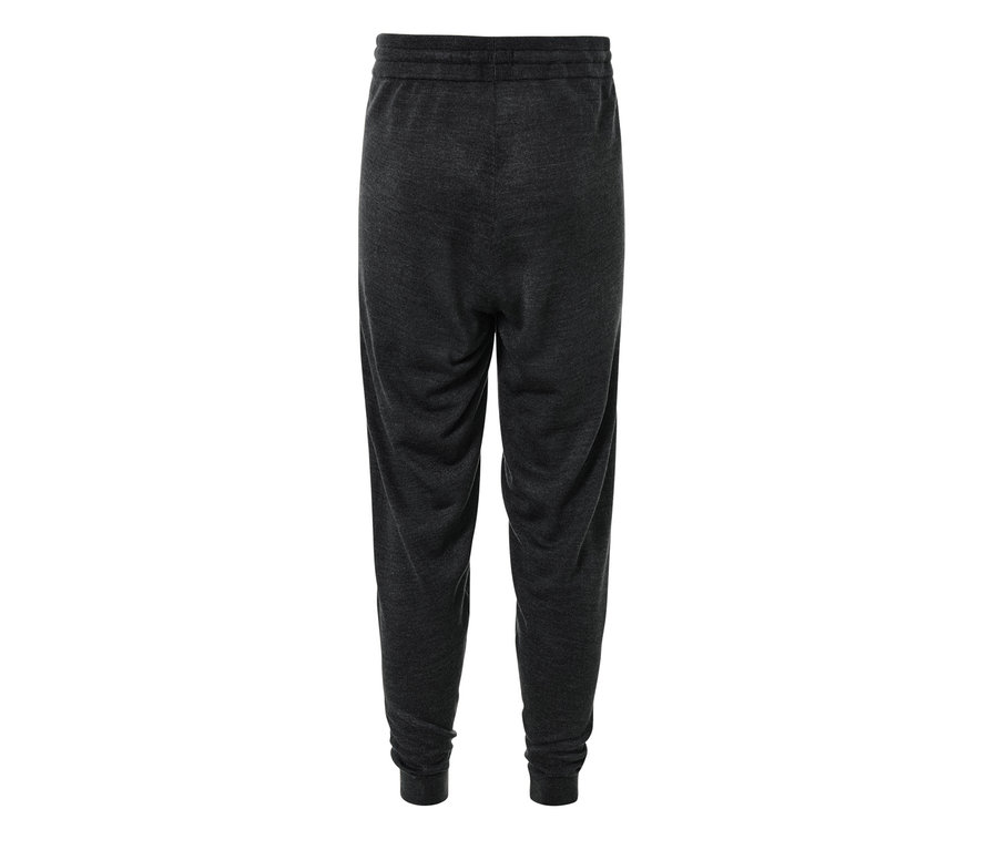 Detailansicht einer Feinstrick-Homewearhose in Anthrazit.