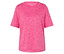 Rosa T-Shirt mit Animal-Print.