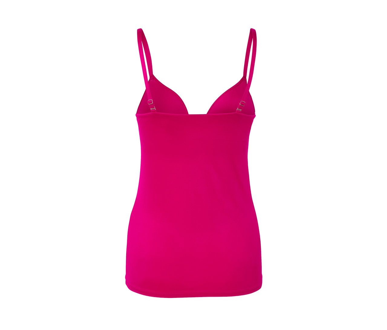 Rückansicht des pinken BH-Hemdchens.