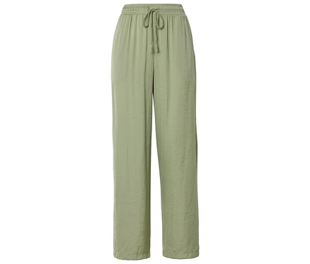 Helle, locker sitzende Hose mit Kordelzug.