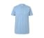 Hellesblaues Kurzarm-Henley.