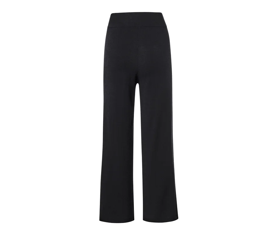 Schwarze Soft-Hose mit Komfortbund.